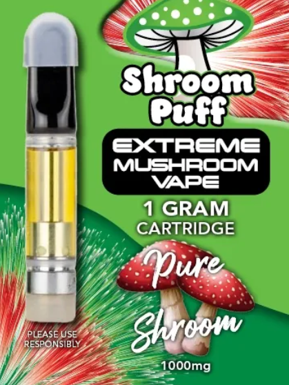 shroom puff vape in a cart