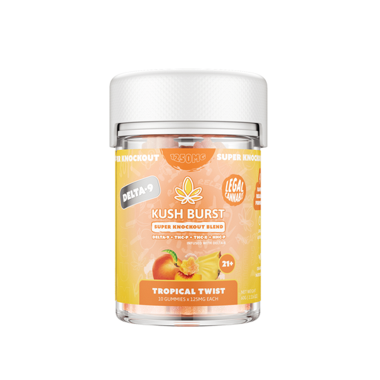 Kush Burst Super Knockout Blend Gummies D9 +THC-P+THC-X+HHC-P+D8