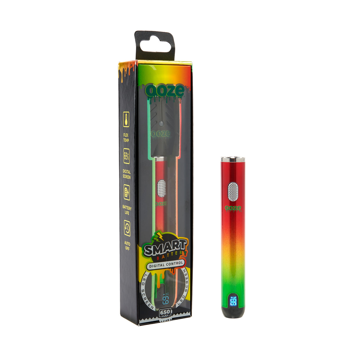 Ooze 650mAh Smart 510 Battery 5 Voltage LED Display