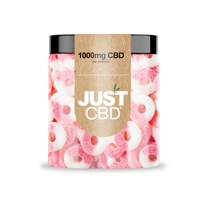 Just CBD Hemp Infused CBD Gummies 1000mg Fruity CBD Edibles Jar