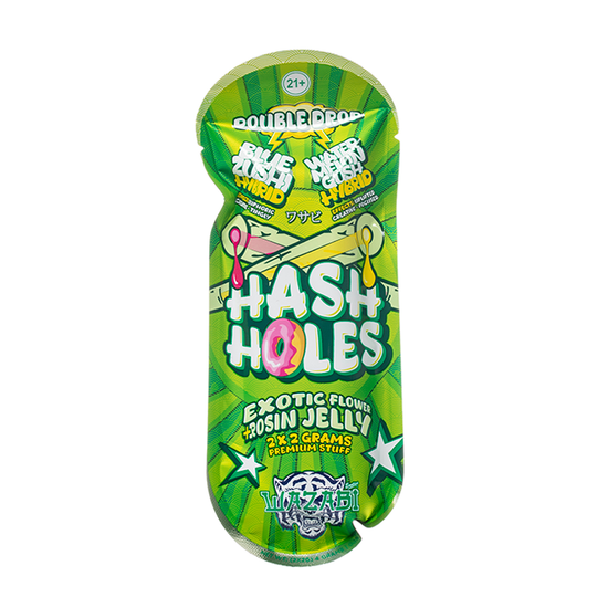Wazabi Exotics Double Drop Hash Hole Prerolls 4G