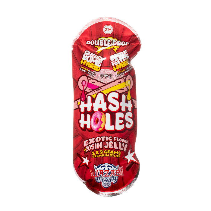 Wazabi Exotics Double Drop Hash Hole Prerolls 4G