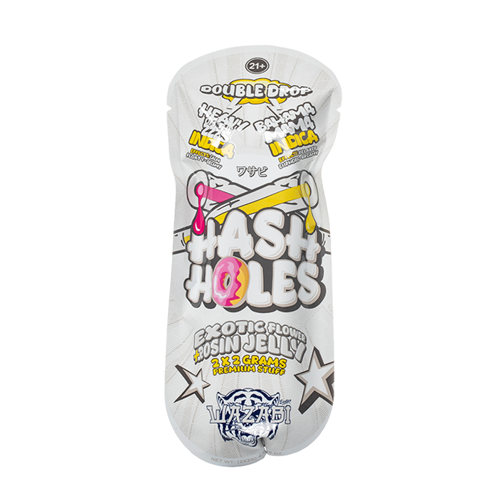 Wazabi Exotics Double Drop Hash Hole Prerolls 4G