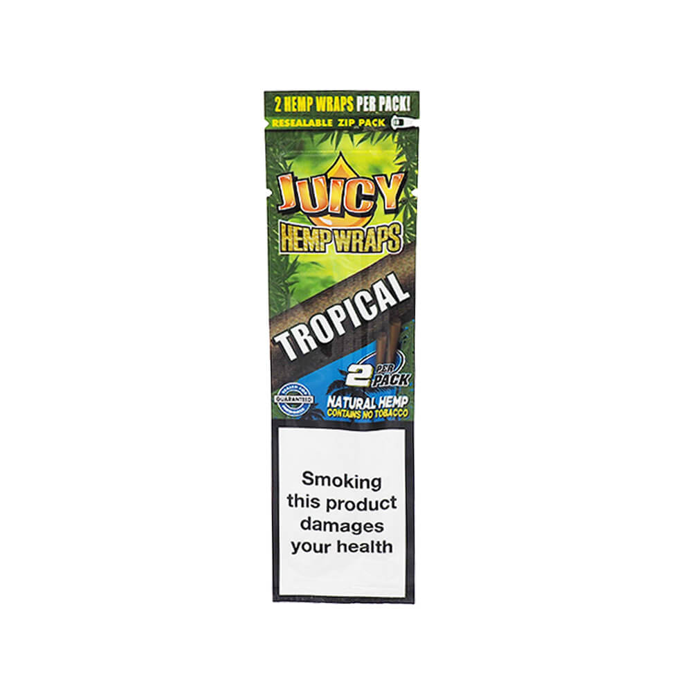Juicy Terpene Infused Hemp Wraps 25pk Display 2 Wraps Per Pk