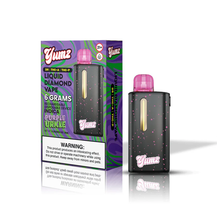 YUMZ 6 GRAM LIQUID DIAMOND VAPE purple urkle