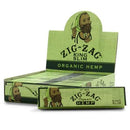 Zig Zag Organic Hemp King Size Rolling Papers 24pk Display