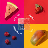 SUMMIT DELTA 8 HEMP DERIVED GUMMIES 250MG TOTAL THC FLAVORS BLUE RASPBERRY MANGO STRAWBERRY WATERMELON 10 COUNT 25MG PER GUMMY