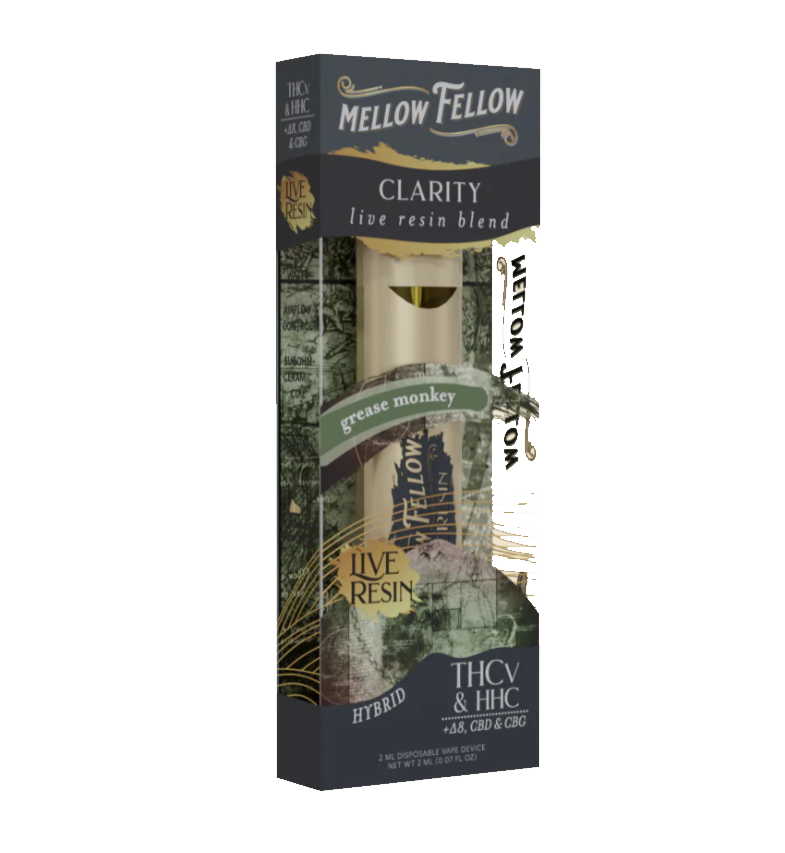 Mellow Fellow 2ml Live Resin Blend Disposable Vapes – Big D CBD